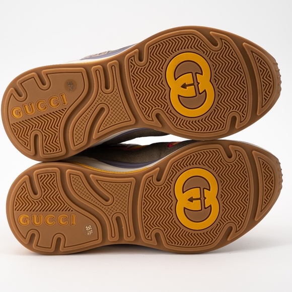 Size 35.5G - Gucci Ultrapace Pink Orange Yellow Snakeskin - Picture 4 of 13